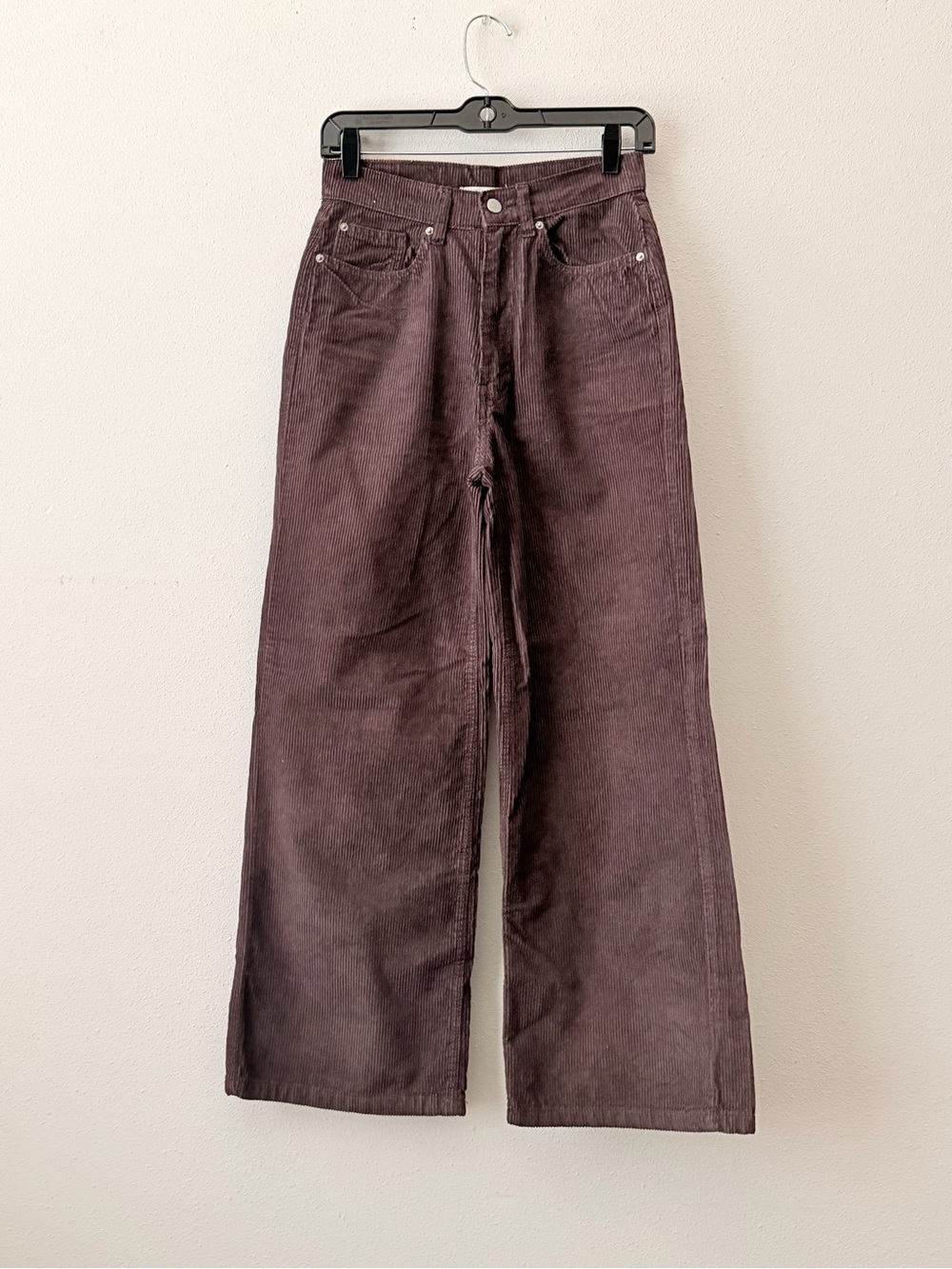 BDG Wide Leg Corduroy Pants in brown